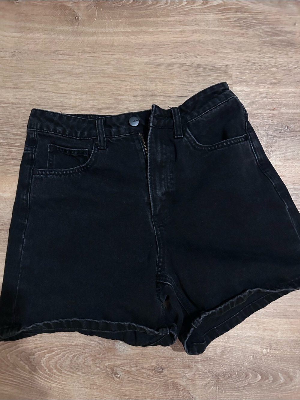 Bohme black denim shorts